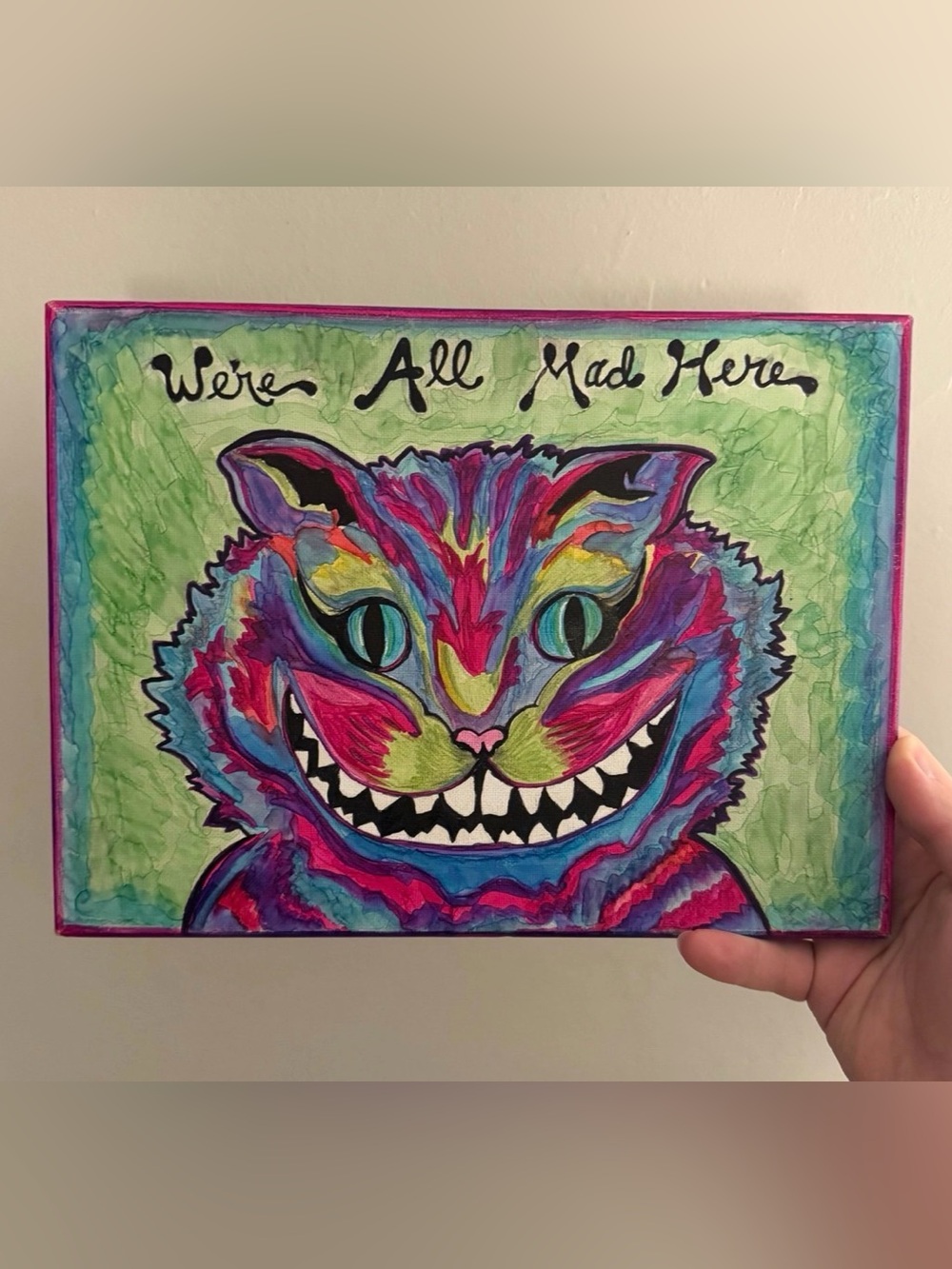 Alice in Wonderland Cheshire Cat Painting